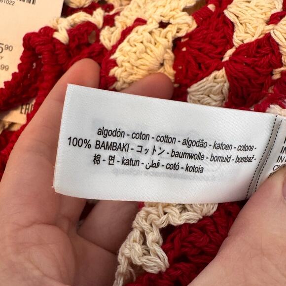 Zara Crochet Knit Top with Opening - Size S - Picture 7 of 7